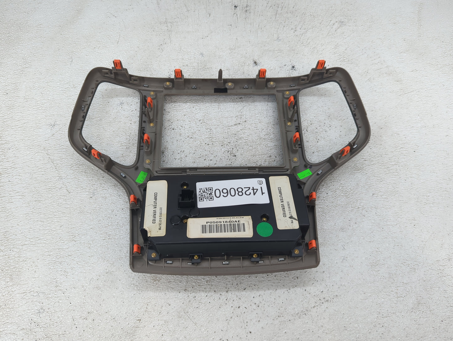 2014-2015 Jeep Grand Cherokee Climate Control Module Temperature AC/Heater Replacement P/N:P05091840AE Fits Fits 2014 2015 O