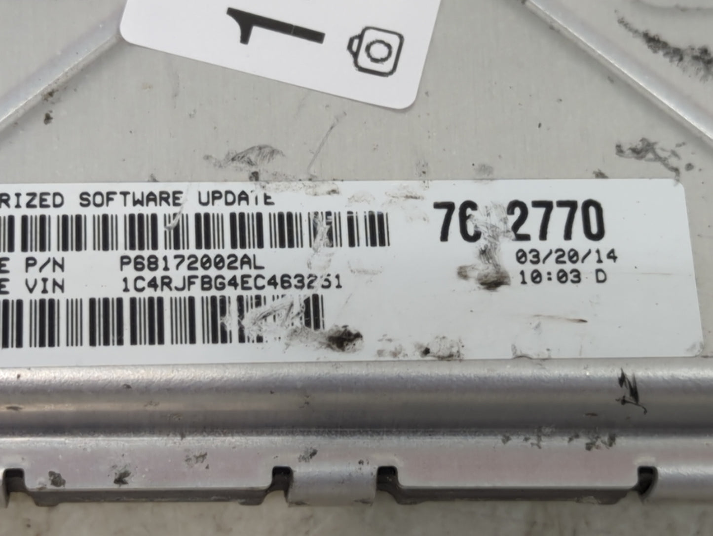 2014 Jeep Grand Cherokee PCM Engine Control Computer ECU ECM PCU OEM P/N:P05150790AC P68172002AL Fits OEM Used Auto Parts - 