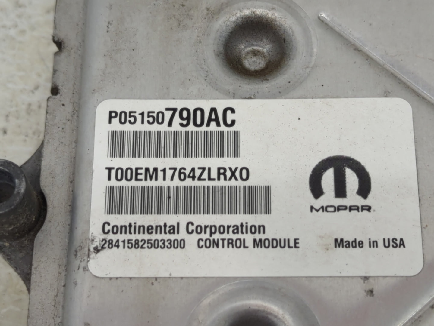 2014 Jeep Grand Cherokee PCM Engine Control Computer ECU ECM PCU OEM P/N:P05150790AC P68172003AL Fits OEM Used Auto Parts - 