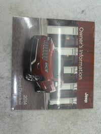 2014 Jeep Grand Cherokee Owners Manual Book Guide P/N:14WK741-926-AA OEM Used Auto Parts - Oemusedautoparts1.com