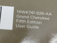 2014 Jeep Grand Cherokee Owners Manual Book Guide P/N:14WK741-926-AA OEM Used Auto Parts - Oemusedautoparts1.com