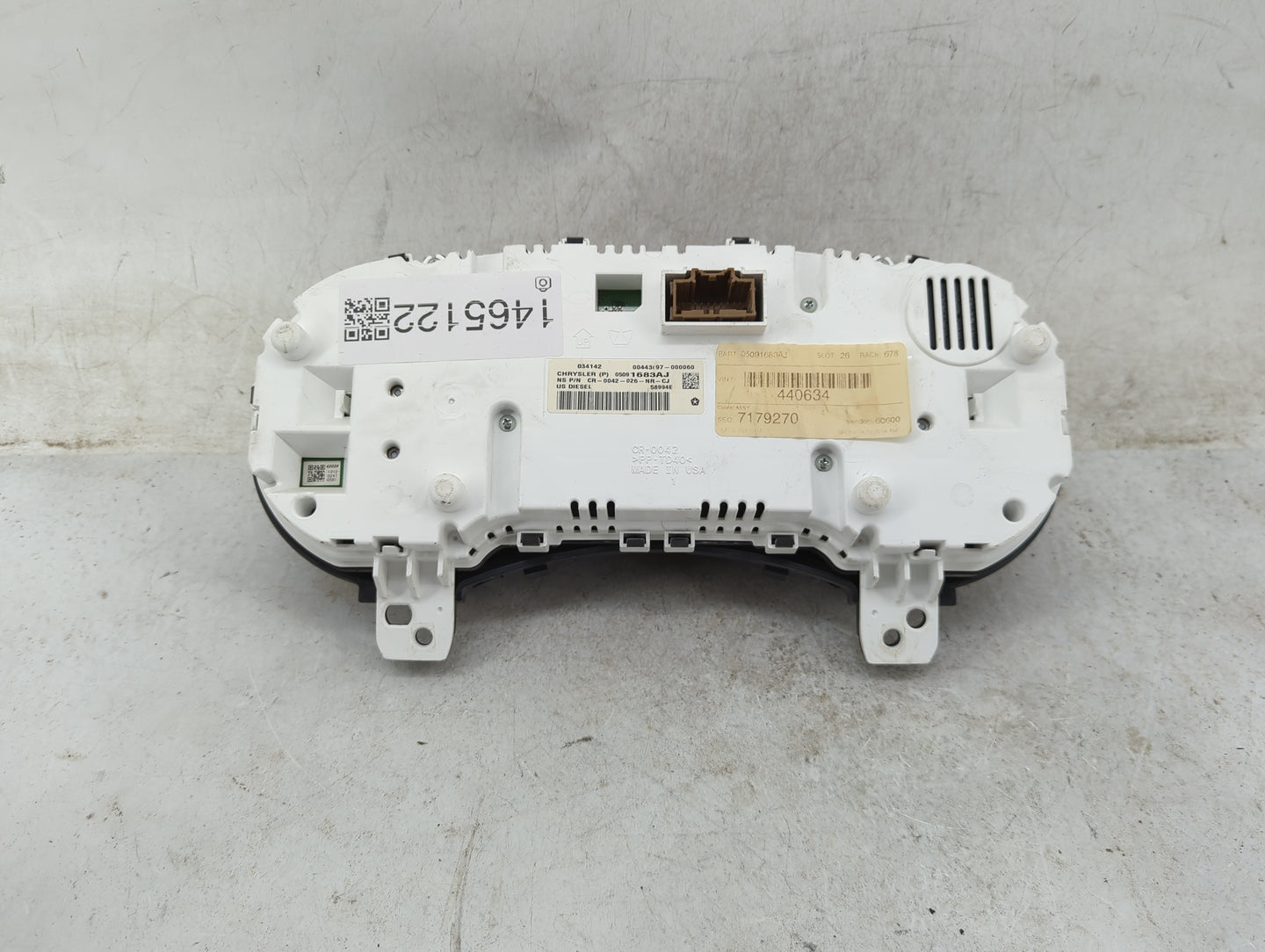 2014 Jeep Grand Cherokee Instrument Cluster Speedometer Gauges P/N:05091683AJ CR-0042-026-NR-CJ Miles: Fits OEM Used Auto Pa