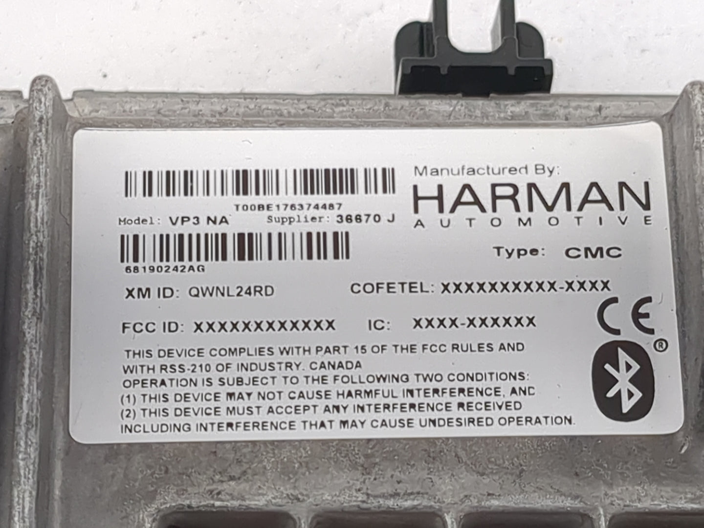 2014 Jeep Grand Cherokee Radio AM FM Cd Player Receiver Replacement P/N:VP3 NA 68190242AG, QWNL24RD, T00BE176374487 Fits OEM