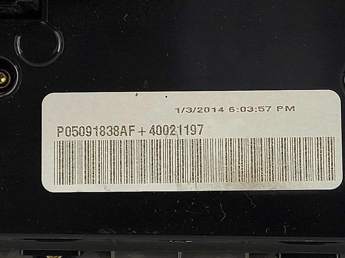 2014-2015 Jeep Grand Cherokee Climate Control Module Temperature AC/Heater Replacement P/N:P05091838AF Fits Fits 2014 2015 O