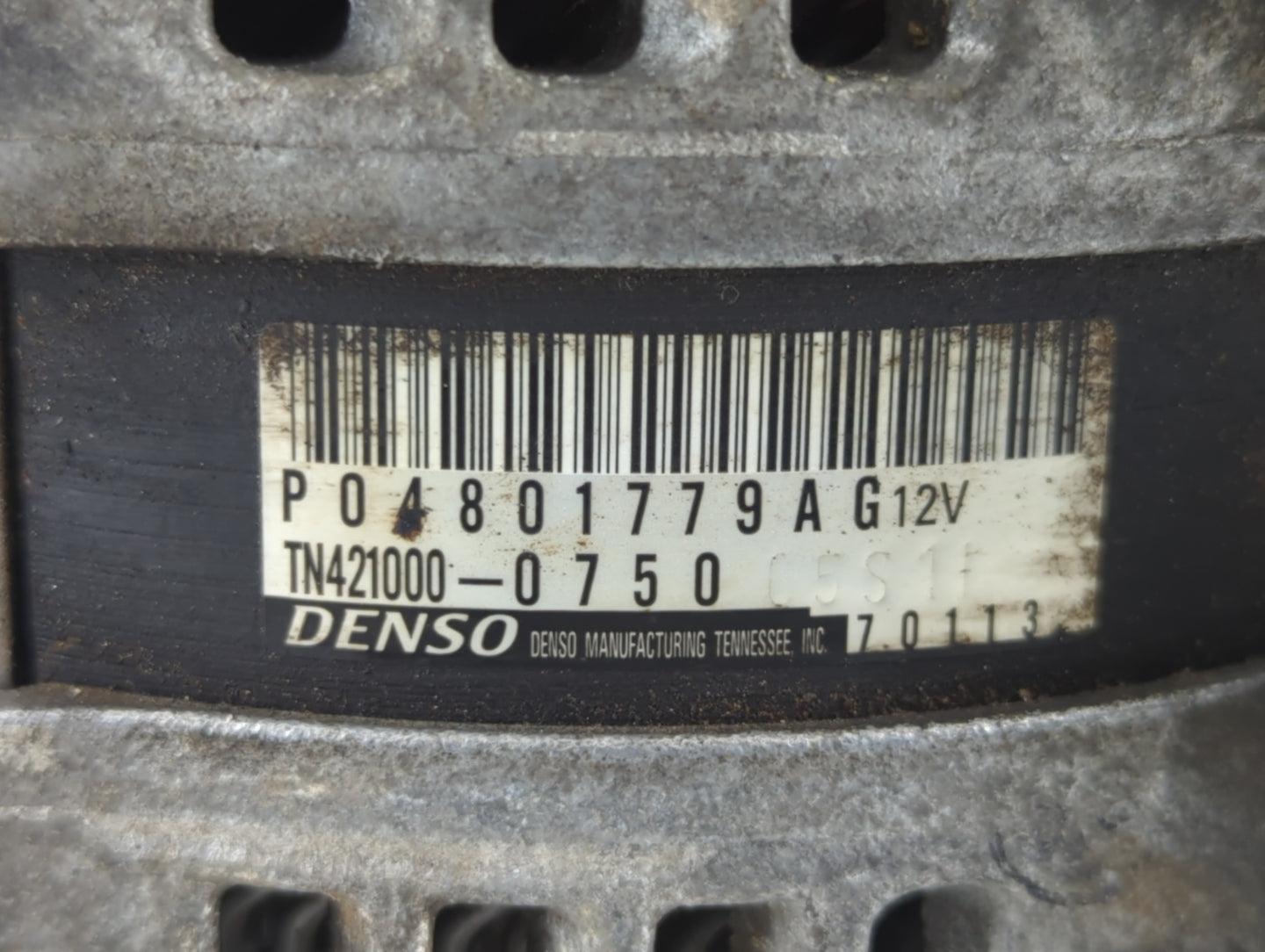 2011-2016 Jeep Grand Cherokee Alternator Replacement Generator Charging Assembly Engine OEM P/N:P04801778AG Fits OEM Used Au