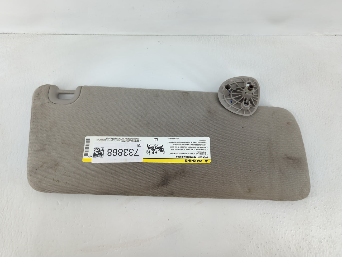 2014 Jeep Grand Cherokee Sun Visor Shade Replacement Driver Left Mirror Fits OEM Used Auto Parts - Oemusedautoparts1.com