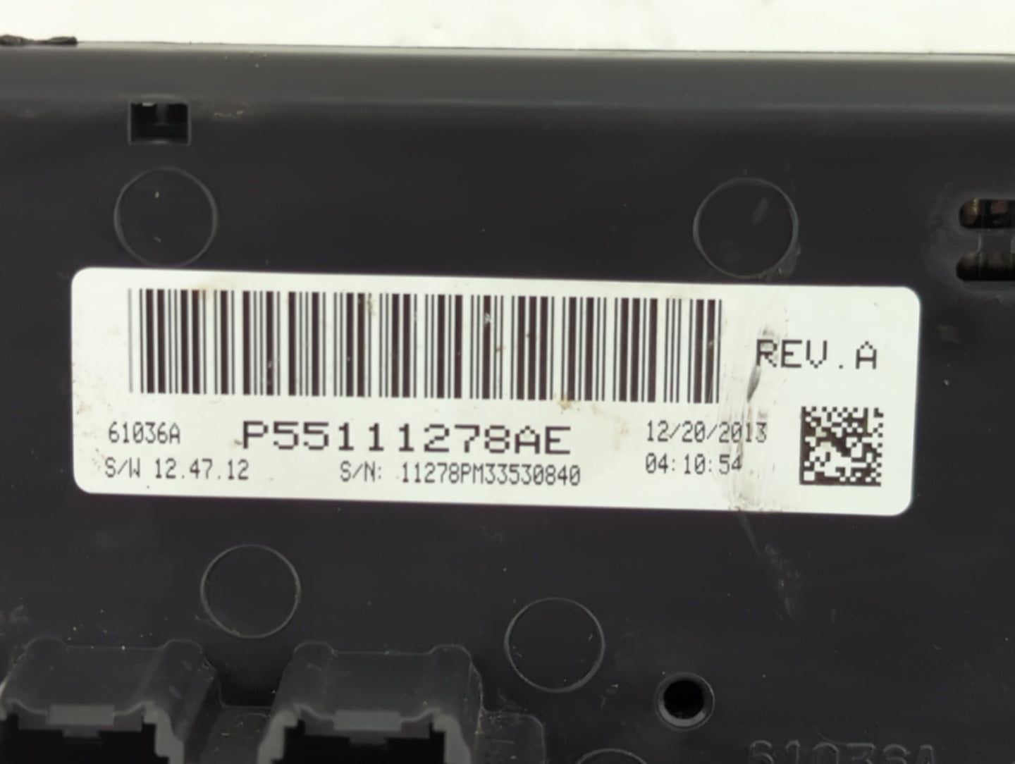 2011-2017 Jeep Patriot Climate Control Module Temperature AC/Heater Replacement P/N:P55111278AE Fits OEM Used Auto Parts - O