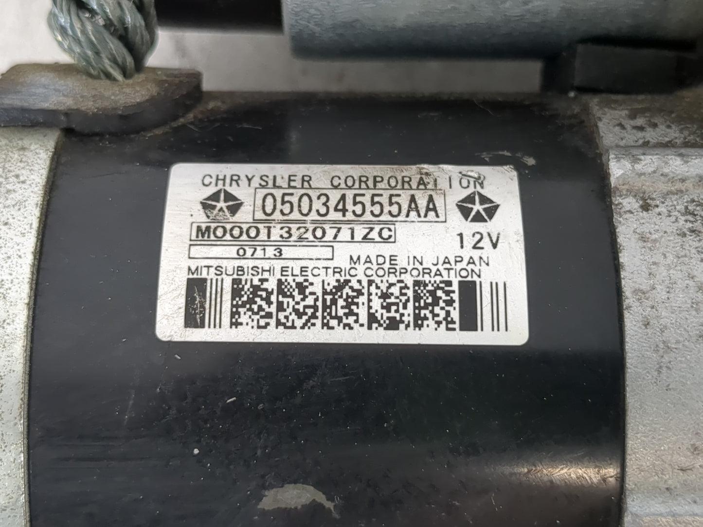 2007-2017 Jeep Patriot Car Starter Motor Solenoid OEM P/N:05034555AA Fits OEM Used Auto Parts - Oemusedautoparts1.com