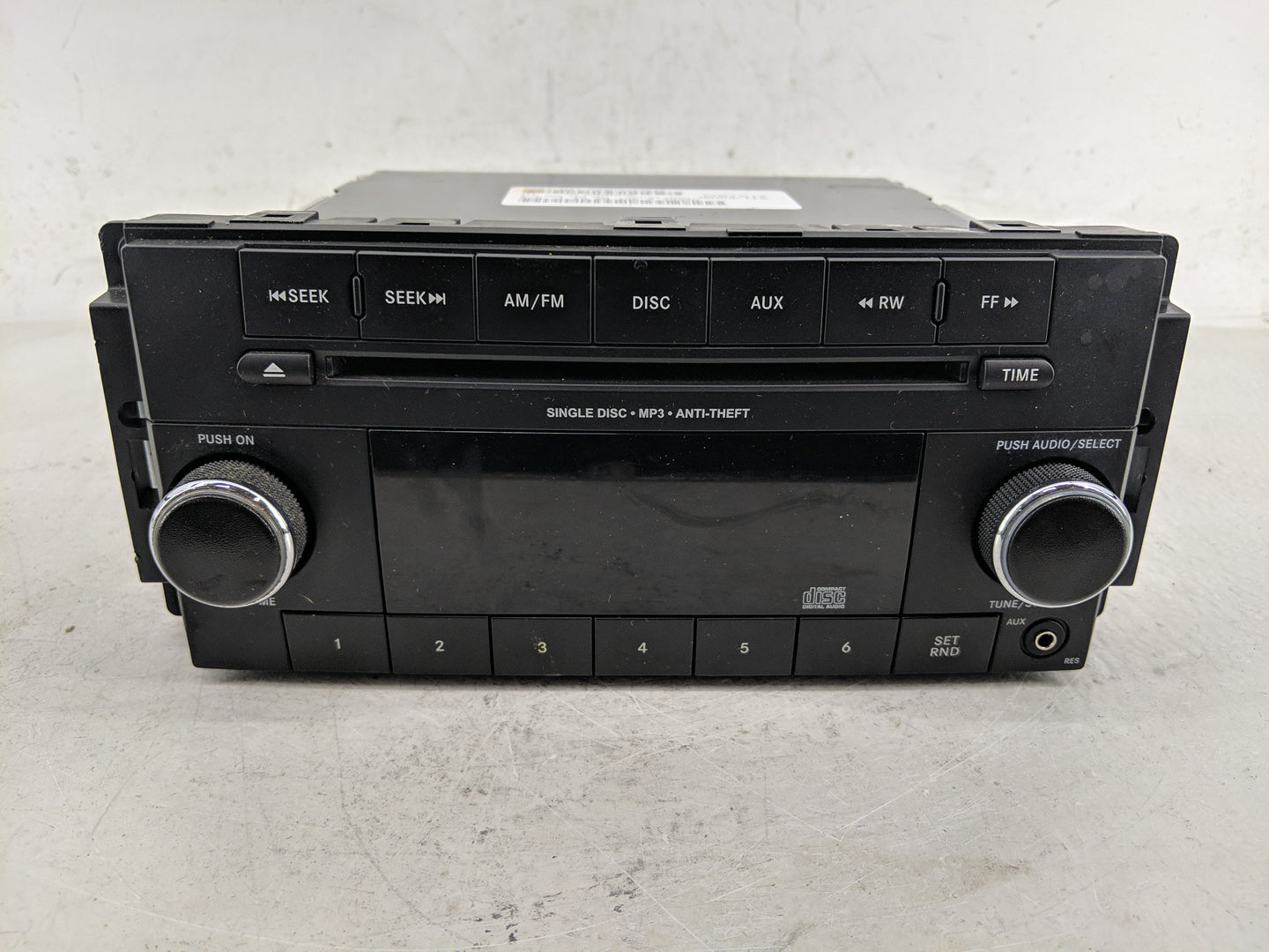 2012-2017 Jeep Patriot Radio AM FM Cd Player Receiver Replacement P/N:P05091195AC Fits Fits 2012 2013 2014 2015 2016 2017 OE