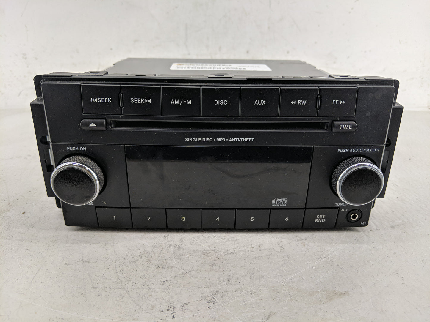 2012-2017 Jeep Patriot Radio AM FM Cd Player Receiver Replacement P/N:P05091195AC Fits Fits 2012 2013 2014 2015 2016 2017 OE