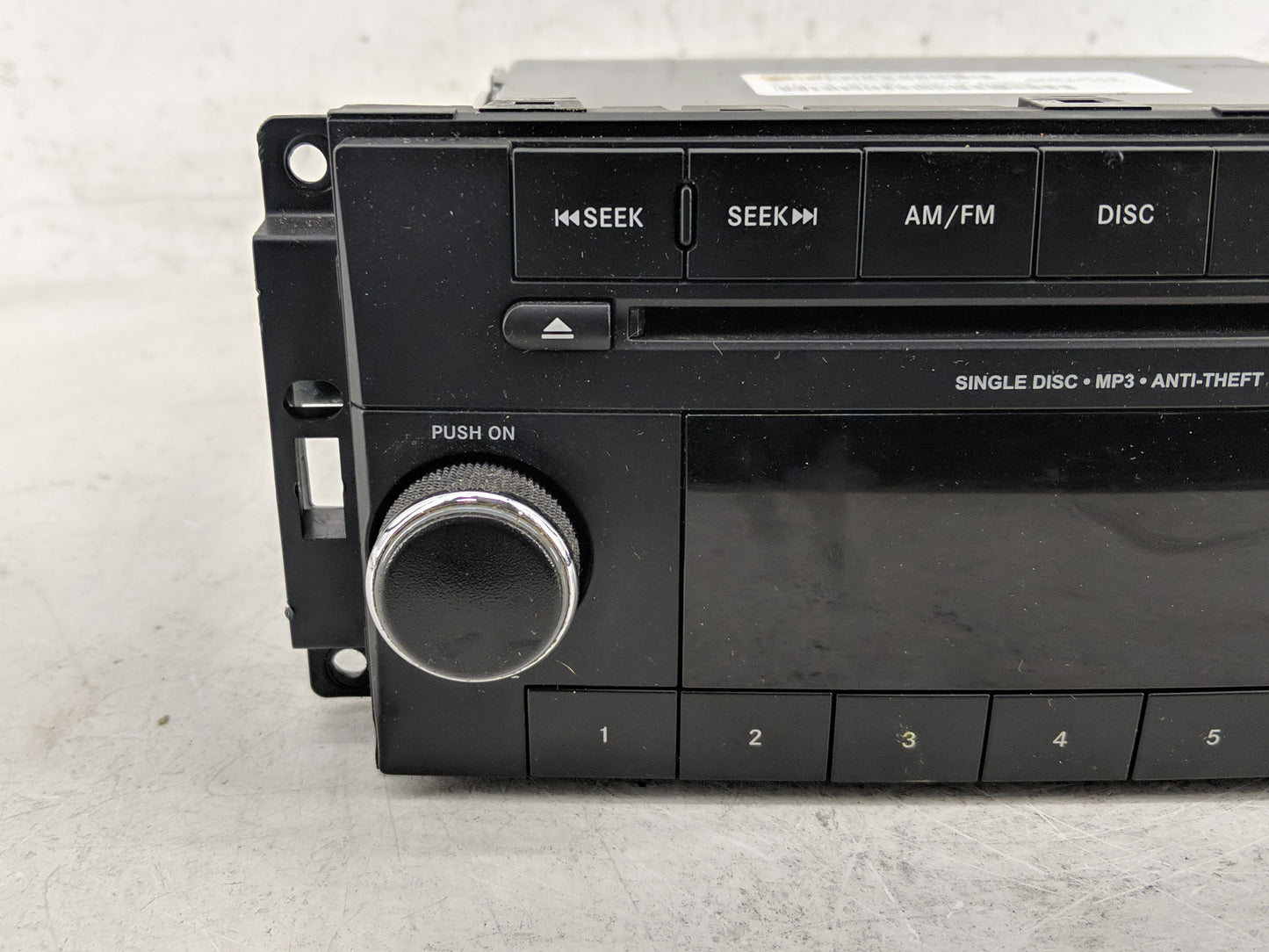 2012-2017 Jeep Patriot Radio AM FM Cd Player Receiver Replacement P/N:P05091195AC Fits Fits 2012 2013 2014 2015 2016 2017 OE