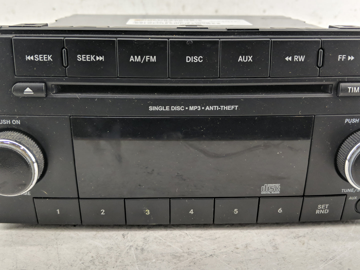 2012-2017 Jeep Patriot Radio AM FM Cd Player Receiver Replacement P/N:P05091195AC Fits Fits 2012 2013 2014 2015 2016 2017 OE