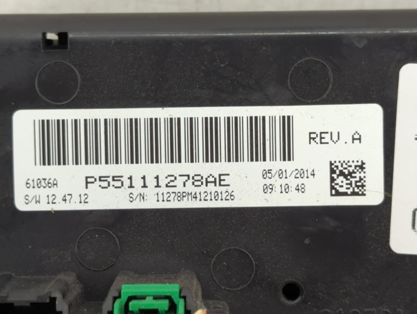 2011-2017 Jeep Patriot Climate Control Module Temperature AC/Heater Replacement P/N:55111278AE Fits OEM Used Auto Parts - Oe