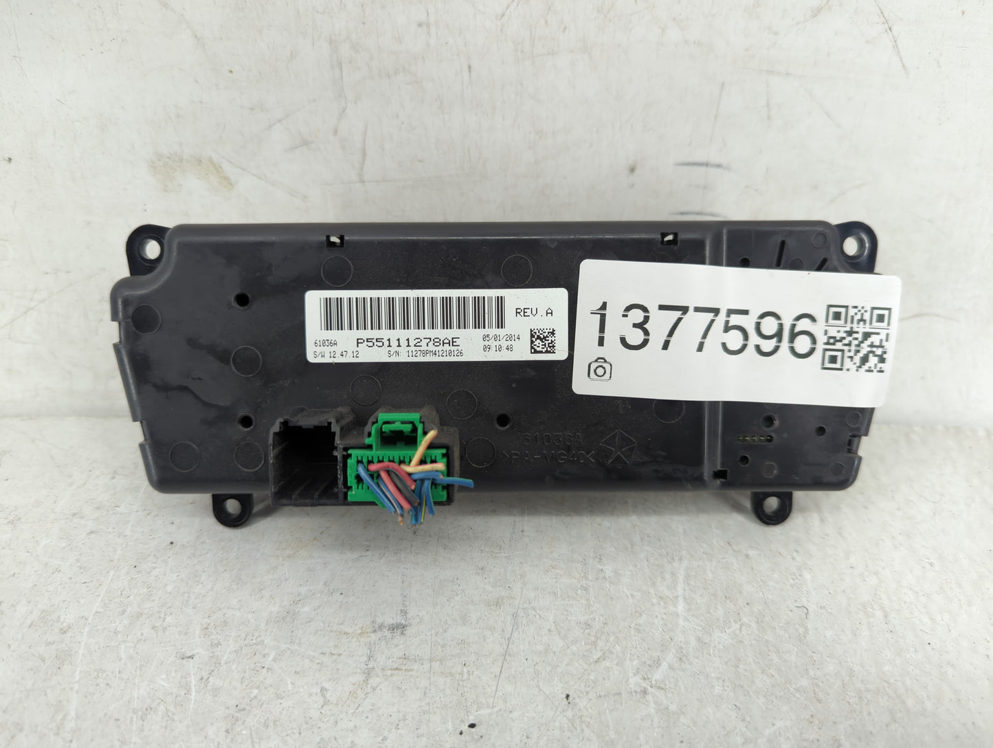 2011-2017 Jeep Patriot Climate Control Module Temperature AC/Heater Replacement P/N:55111278AE Fits OEM Used Auto Parts - Oe
