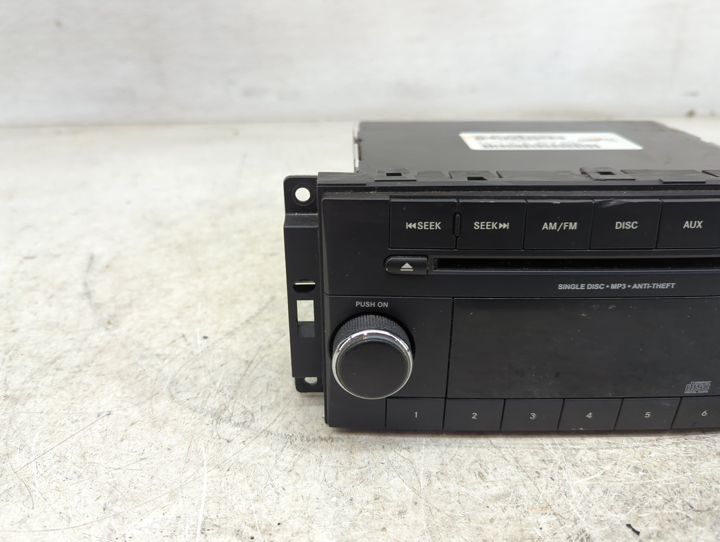 2012-2017 Jeep Patriot Radio AM FM Cd Player Receiver Replacement P/N:P05091195AC Fits Fits 2012 2013 2014 2015 2016 2017 OE
