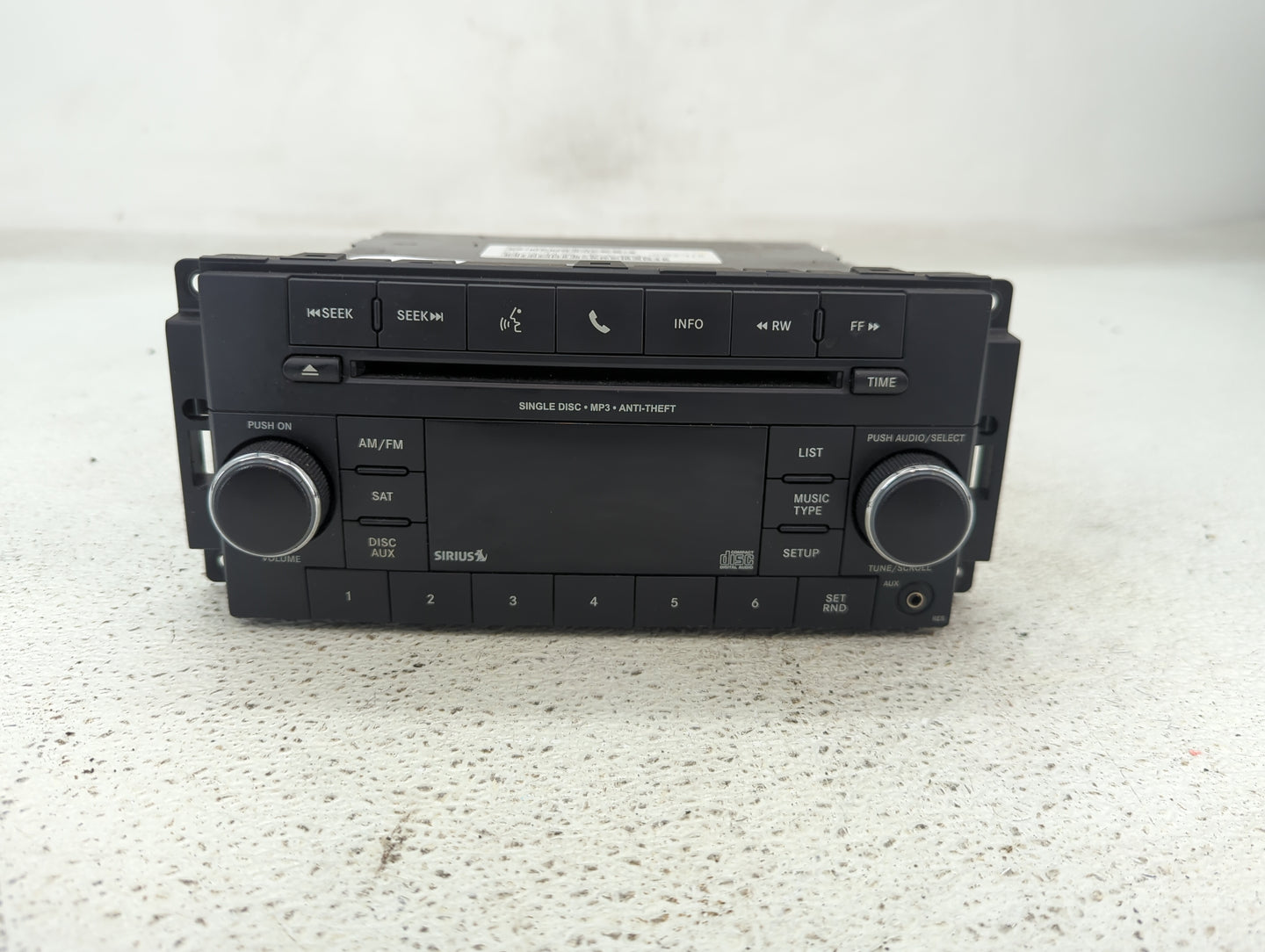 2013-2017 Jeep Patriot Radio AM FM Cd Player Receiver Replacement P/N:P05091197AC Fits Fits 2013 2014 2015 2016 2017 OEM Use