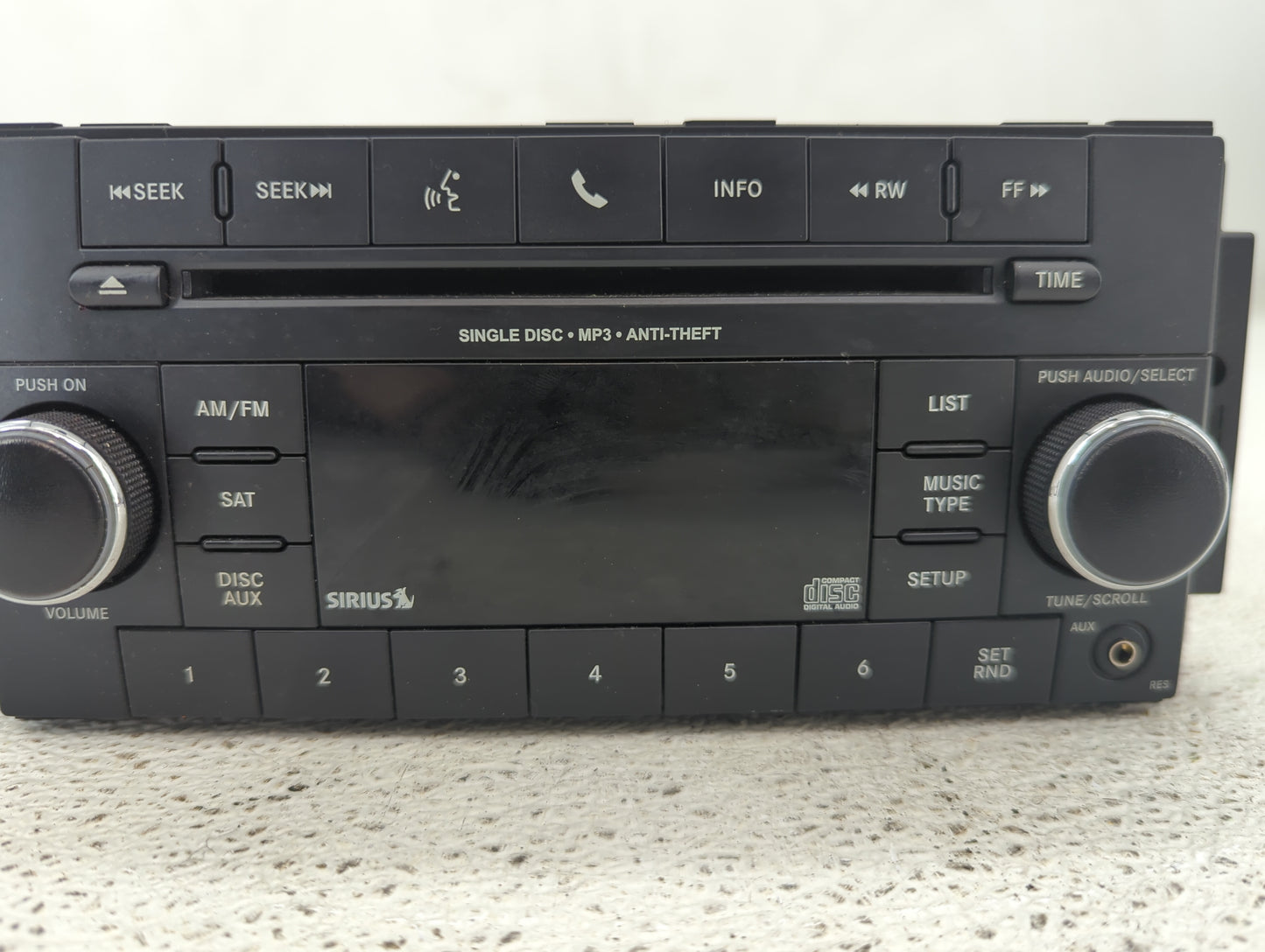 2013-2017 Jeep Patriot Radio AM FM Cd Player Receiver Replacement P/N:P05091197AC Fits Fits 2013 2014 2015 2016 2017 OEM Use