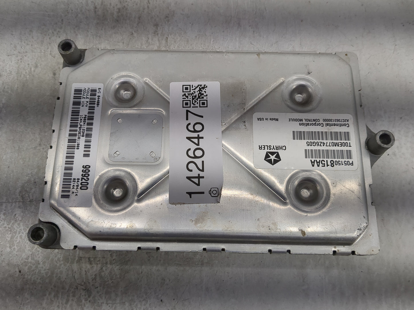 2013-2017 Jeep Patriot PCM Engine Control Computer ECU ECM PCU OEM P/N:P05150815AA A2C73631300 Fits Fits 2013 2014 2015 2016