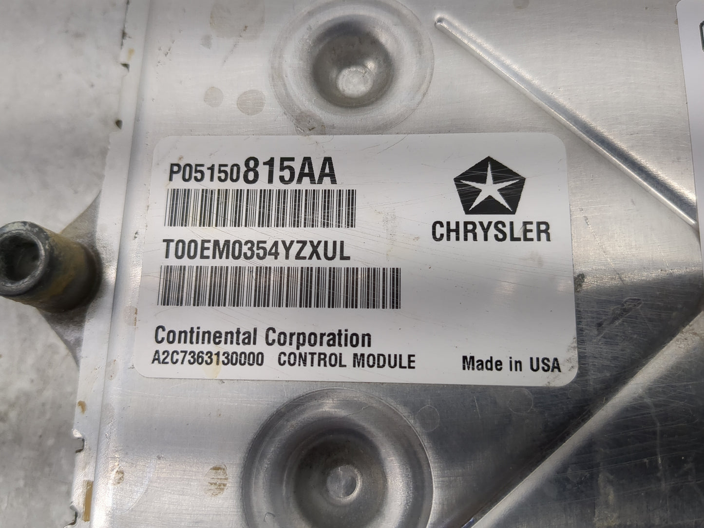 2013-2017 Jeep Patriot PCM Engine Control Computer ECU ECM PCU OEM P/N:P05150815AA T00EM0354YZXUL Fits OEM Used Auto Parts -