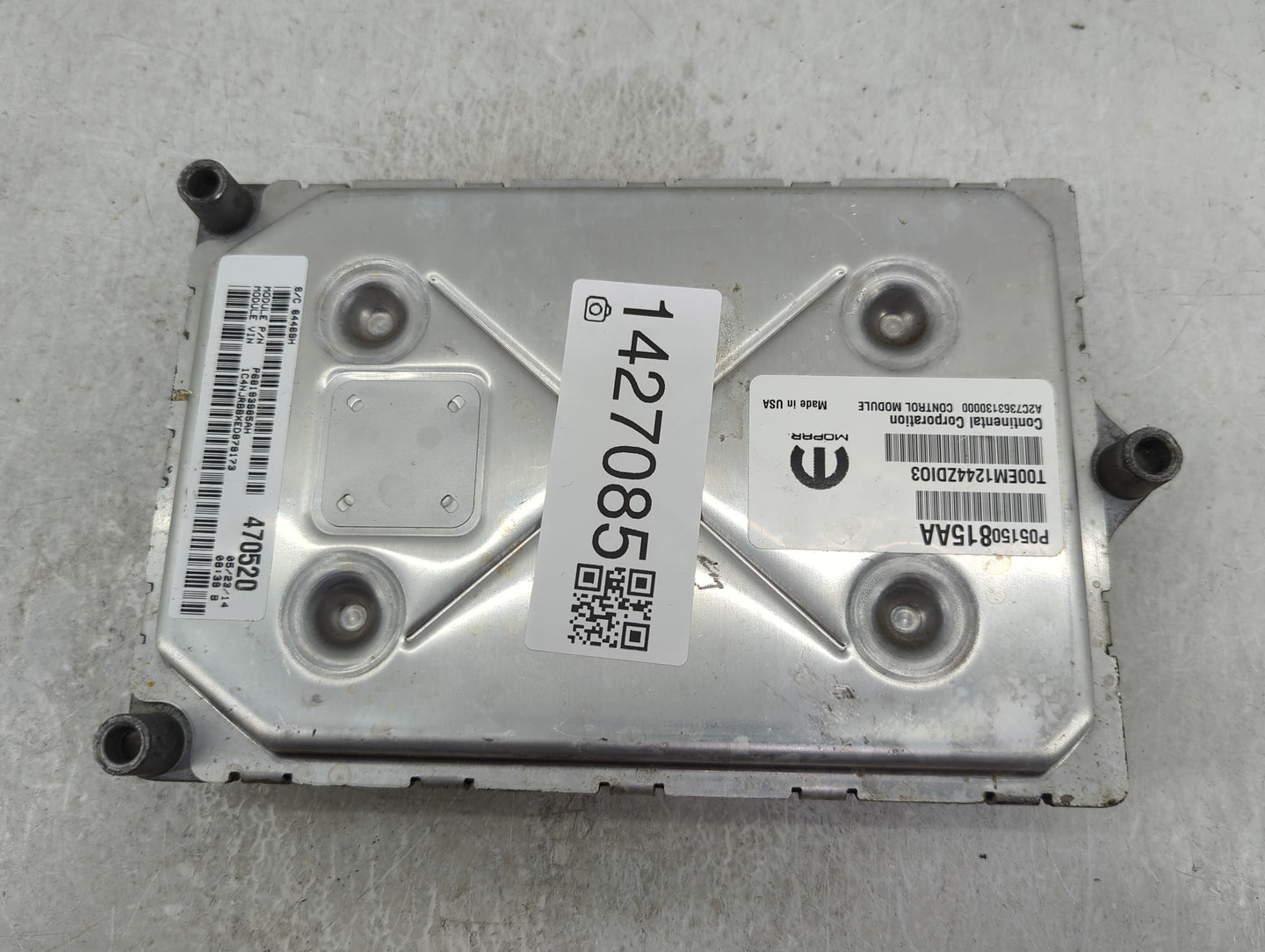 2013-2017 Jeep Patriot PCM Engine Control Computer ECU ECM PCU OEM P/N:P05150815AA 68013985AH Fits Fits 2013 2014 2015 2016 