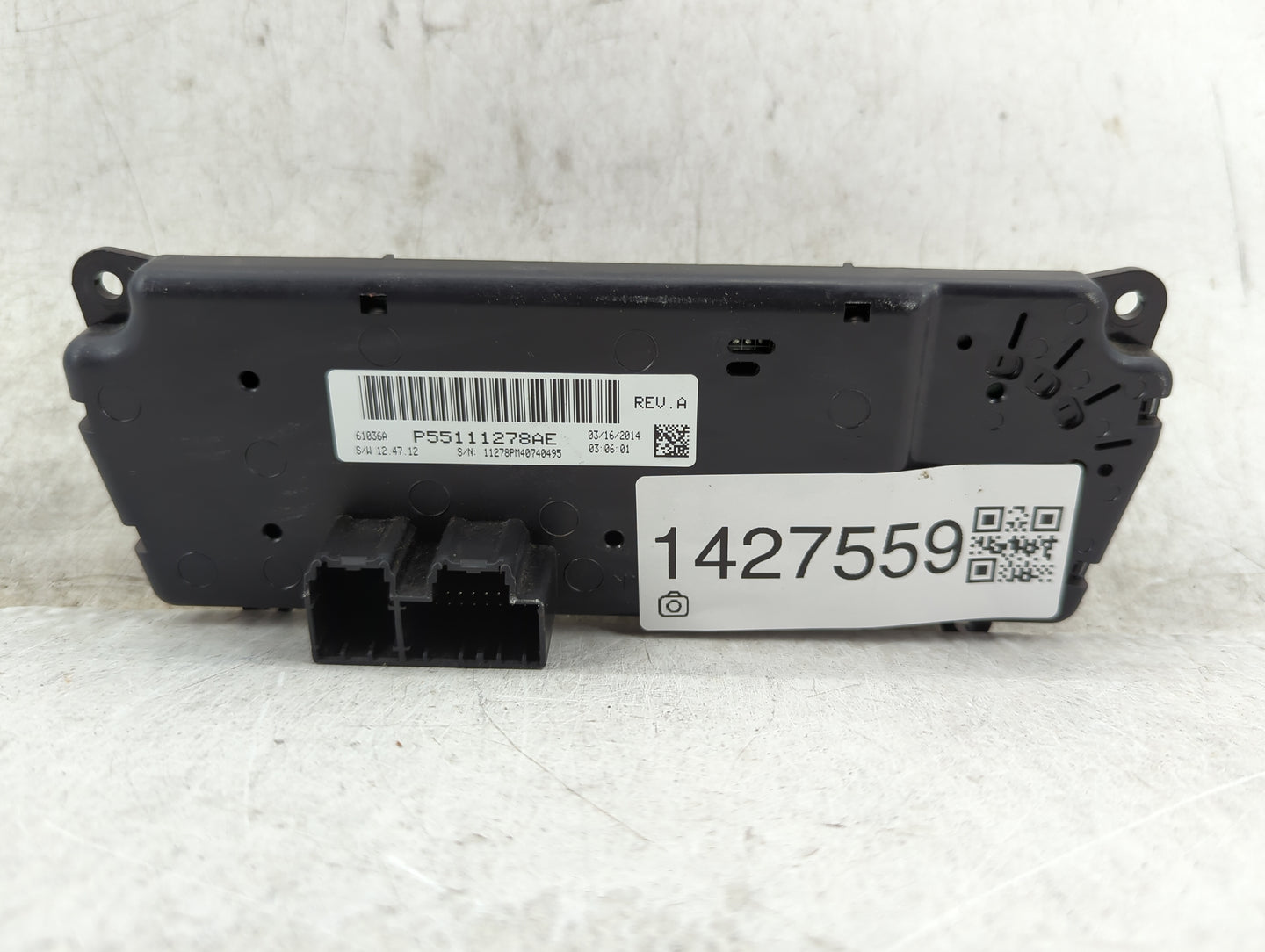2011-2017 Jeep Patriot Climate Control Module Temperature AC/Heater Replacement P/N:P55111278AE Fits OEM Used Auto Parts - O
