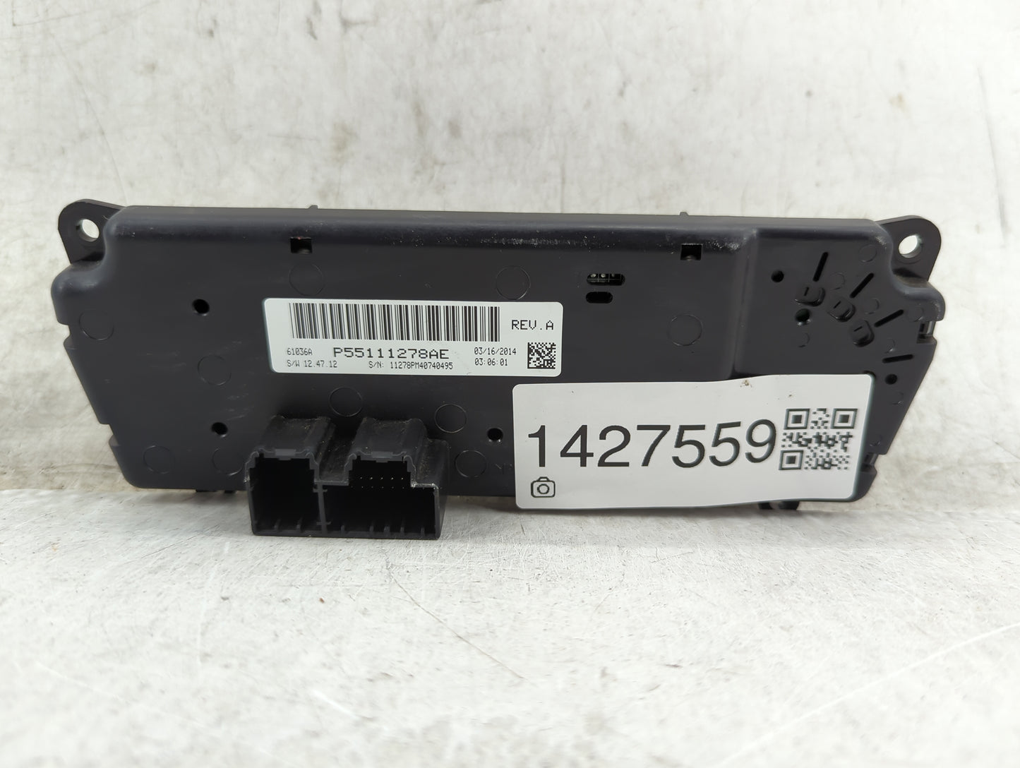 2011-2017 Jeep Patriot Climate Control Module Temperature AC/Heater Replacement P/N:P55111278AE Fits OEM Used Auto Parts - O