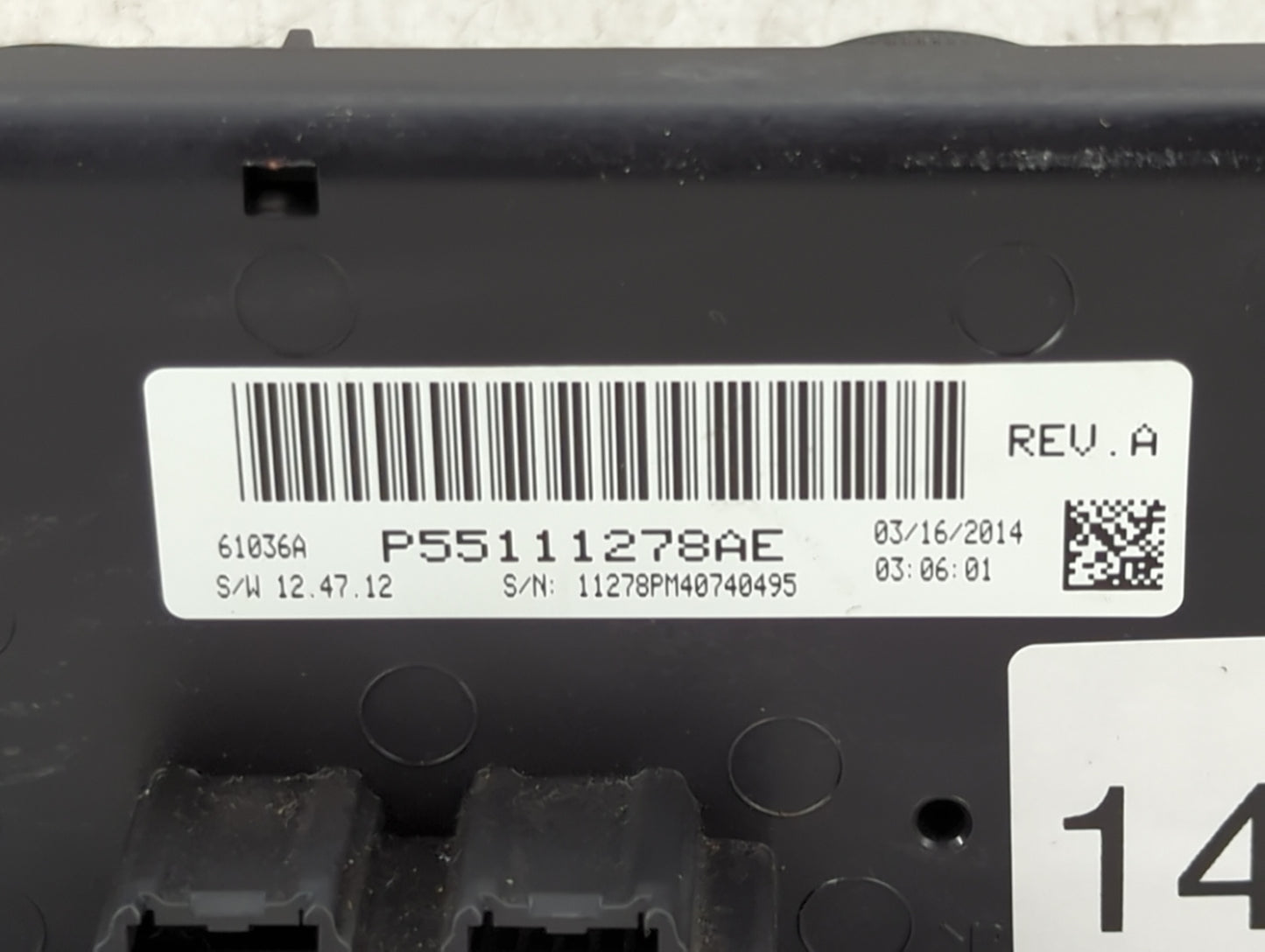 2011-2017 Jeep Patriot Climate Control Module Temperature AC/Heater Replacement P/N:P55111278AE Fits OEM Used Auto Parts - O