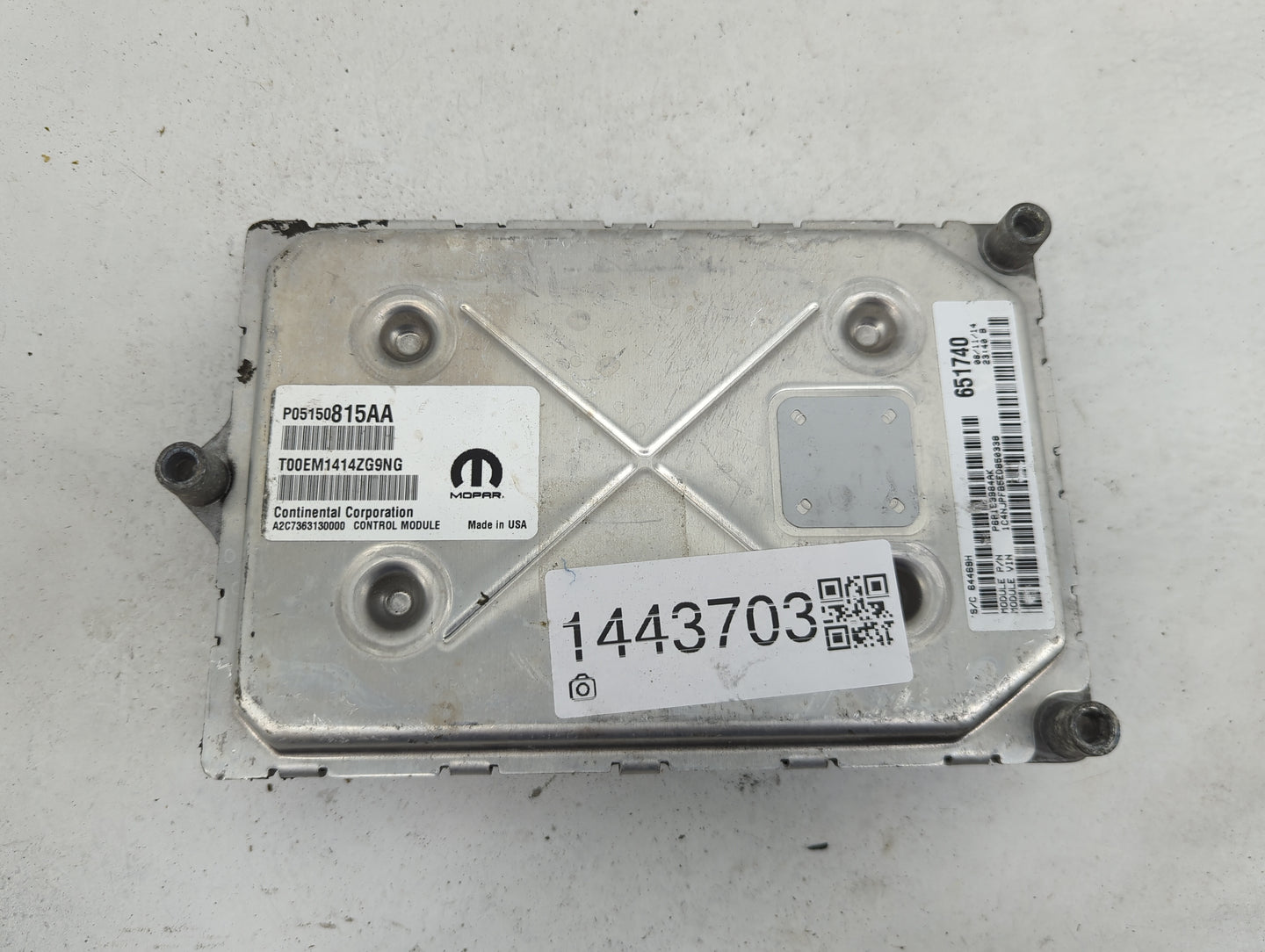 2013-2017 Jeep Patriot PCM Engine Control Computer ECU ECM PCU OEM P/N:P68153984AK P05150815AA Fits Fits 2013 2014 2015 2016