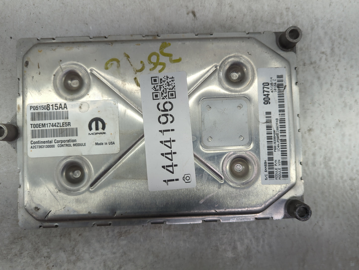 2013-2017 Jeep Patriot PCM Engine Control Computer ECU ECM PCU OEM P/N:P05150815AA T00EM1744ZLE5R Fits OEM Used Auto Parts -