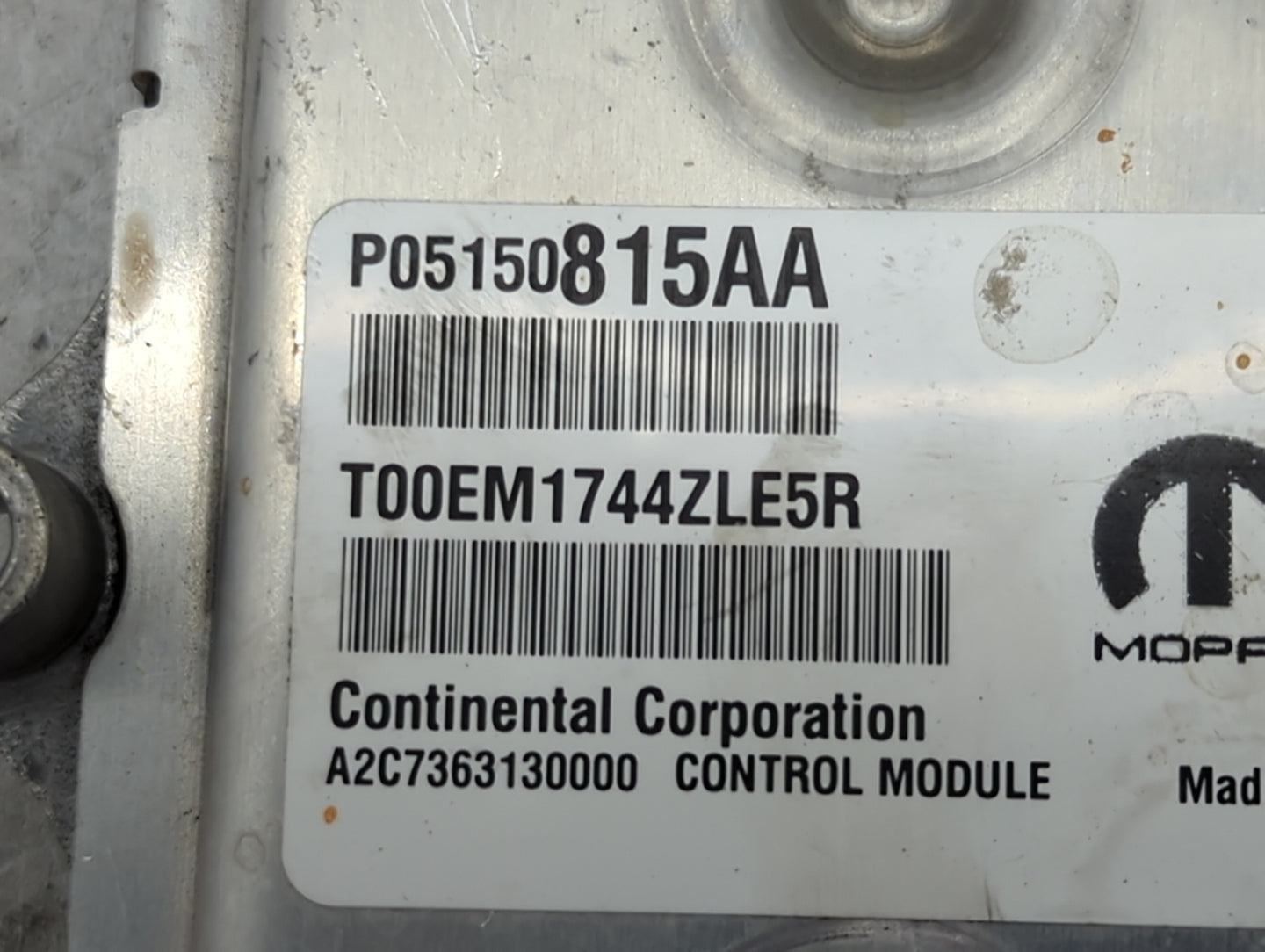 2013-2017 Jeep Patriot PCM Engine Control Computer ECU ECM PCU OEM P/N:P05150815AA T00EM1744ZLE5R Fits OEM Used Auto Parts -