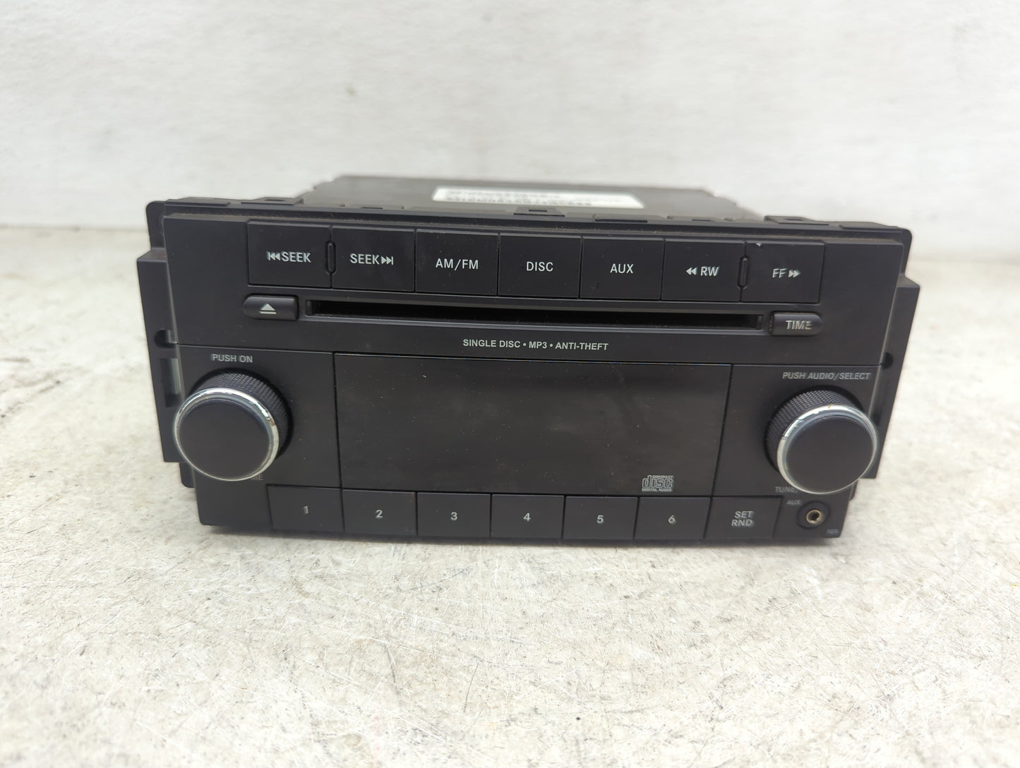 2012-2017 Jeep Patriot Radio AM FM Cd Player Receiver Replacement P/N:P05091195AC Fits Fits 2012 2013 2014 2015 2016 2017 OE