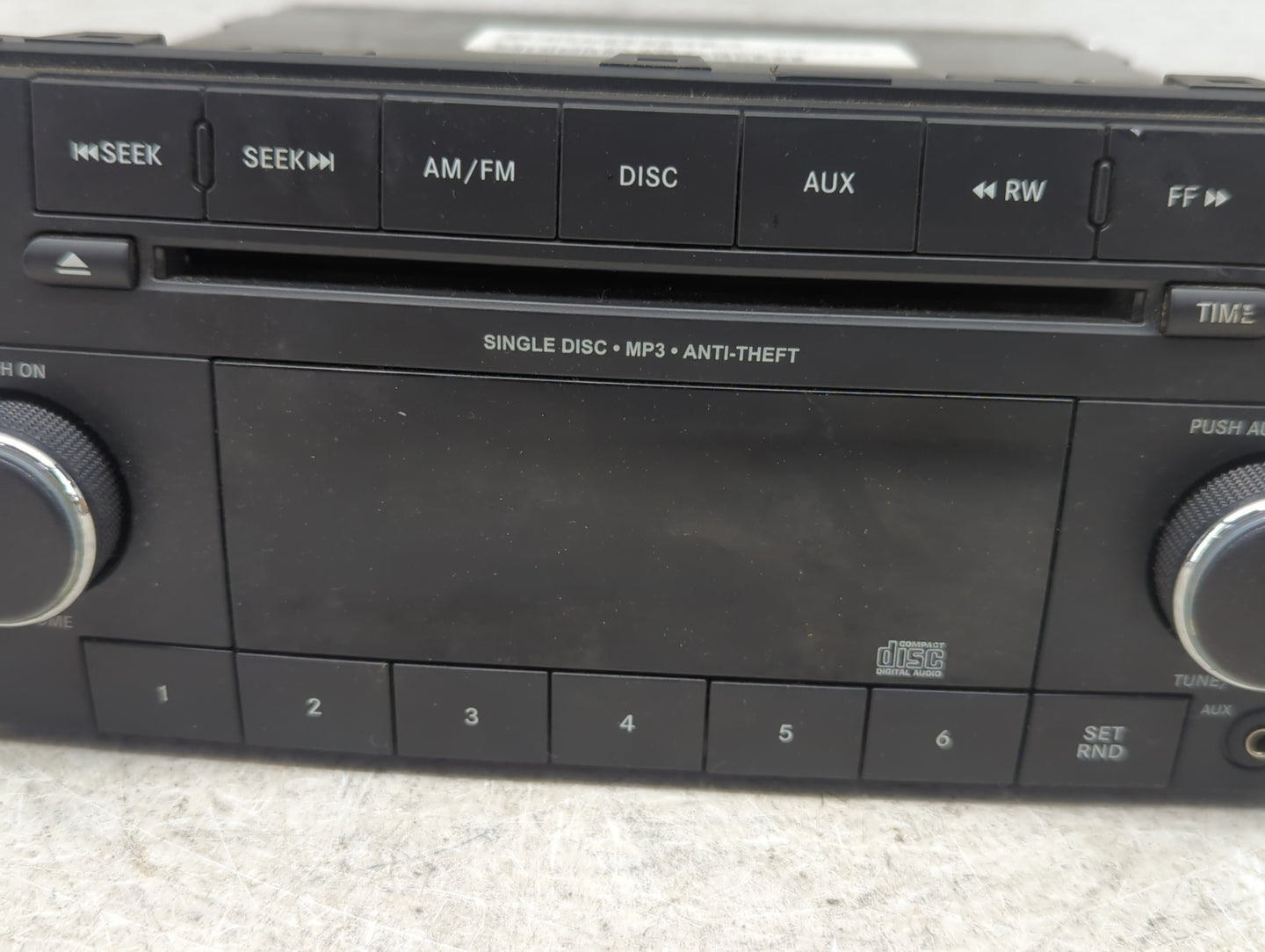 2012-2017 Jeep Patriot Radio AM FM Cd Player Receiver Replacement P/N:P05091195AC Fits Fits 2012 2013 2014 2015 2016 2017 OE
