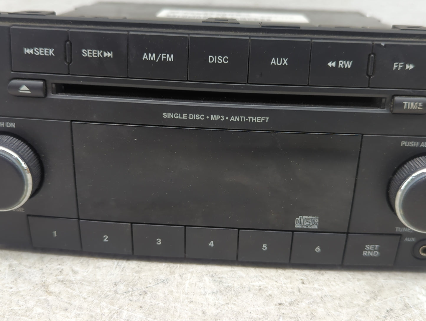 2012-2017 Jeep Patriot Radio AM FM Cd Player Receiver Replacement P/N:P05091195AC Fits Fits 2012 2013 2014 2015 2016 2017 OE