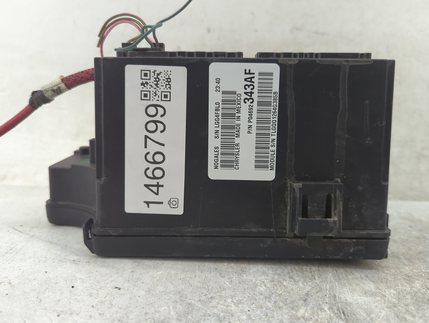 2014 Jeep Patriot Fusebox Fuse Box Relay Module Tipm 1466799 - Oemusedautoparts1.com