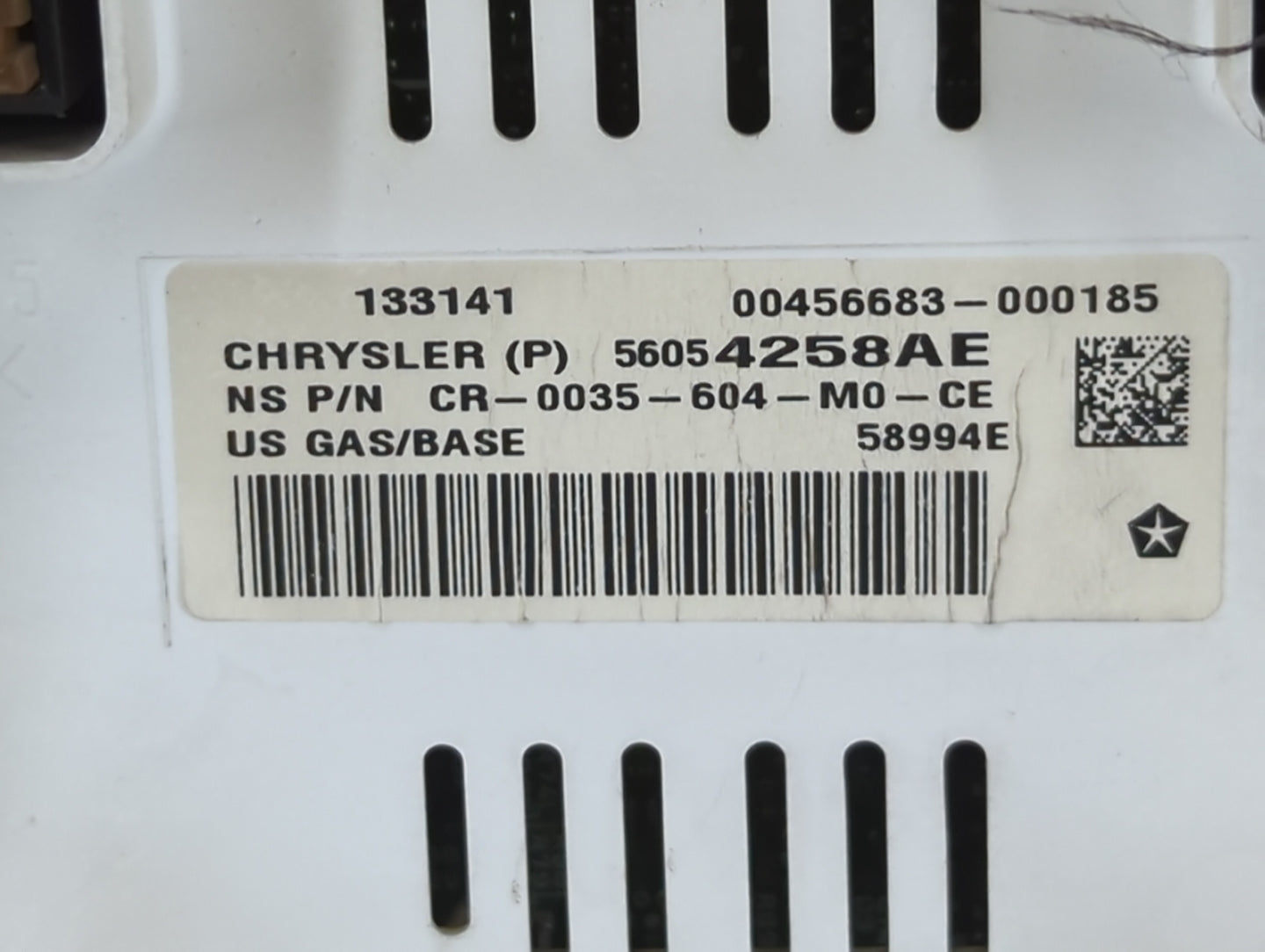 2014 Jeep Patriot Instrument Cluster Speedometer Gauges P/N:00456683-000185 CR-0035-604-M0-CE, 56054258AE Fits OEM Used Auto