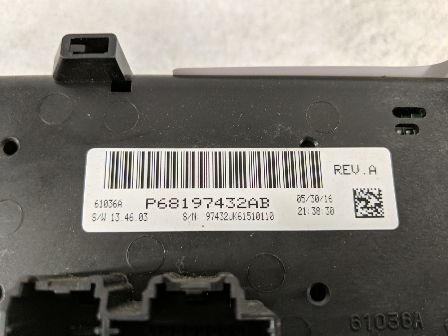 2014-2017 Jeep Wrangler Climate Control Module Temperature AC/Heater Replacement P/N:P68197432AB Fits Fits 2014 2015 2016 20