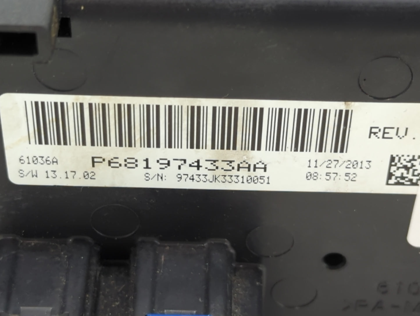 2014-2018 Jeep Wrangler Climate Control Module Temperature AC/Heater Replacement P/N:P68197433AA Fits OEM Used Auto Parts - 