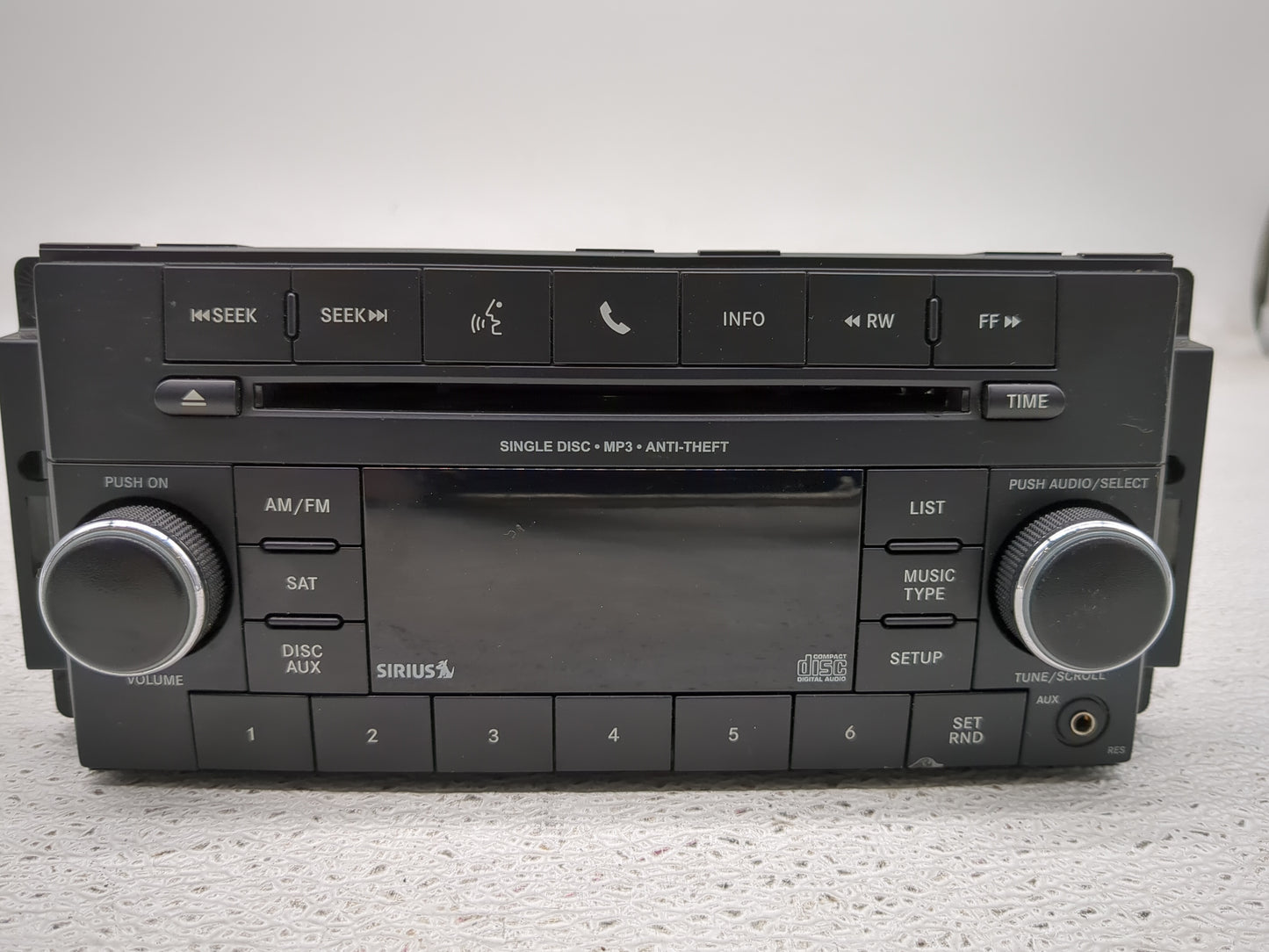 2012-2017 Jeep Wrangler Radio AM FM Cd Player Receiver Replacement P/N:P05091198AC Fits Fits 2012 2013 2014 2017 OEM Used Au