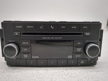 2012-2017 Jeep Wrangler Radio AM FM Cd Player Receiver Replacement P/N:P05091198AC Fits 2012 2013 2014 2017 OEM Used Auto Pa