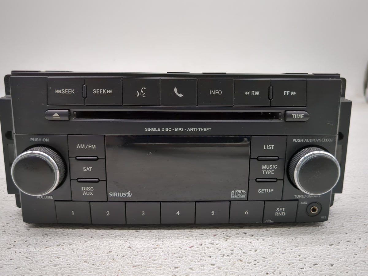 2012-2017 Jeep Wrangler Radio AM FM Cd Player Receiver Replacement P/N:P05091198AC Fits Fits 2012 2013 2014 2017 OEM Used Au