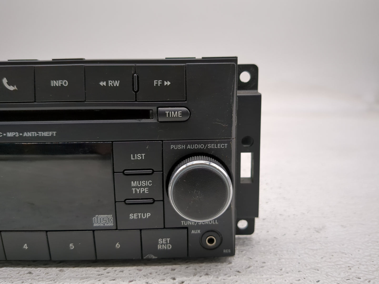 2012-2017 Jeep Wrangler Radio AM FM Cd Player Receiver Replacement P/N:P05091198AC Fits Fits 2012 2013 2014 2017 OEM Used Au