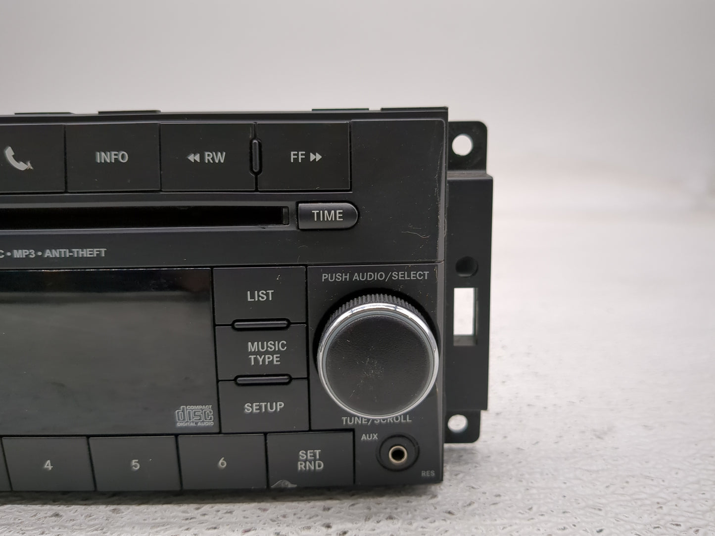 2012-2017 Jeep Wrangler Radio AM FM Cd Player Receiver Replacement P/N:P05091198AC Fits Fits 2012 2013 2014 2017 OEM Used Au