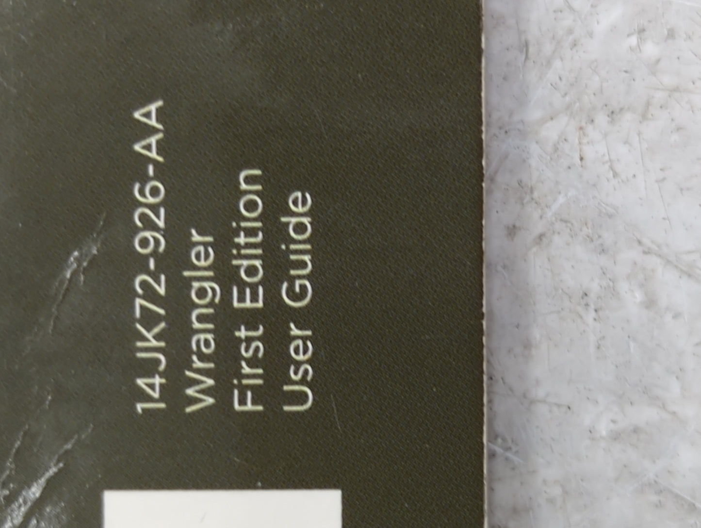 2014 Jeep Wrangler Owners Manual Book Guide OEM Used Auto Parts - Oemusedautoparts1.com