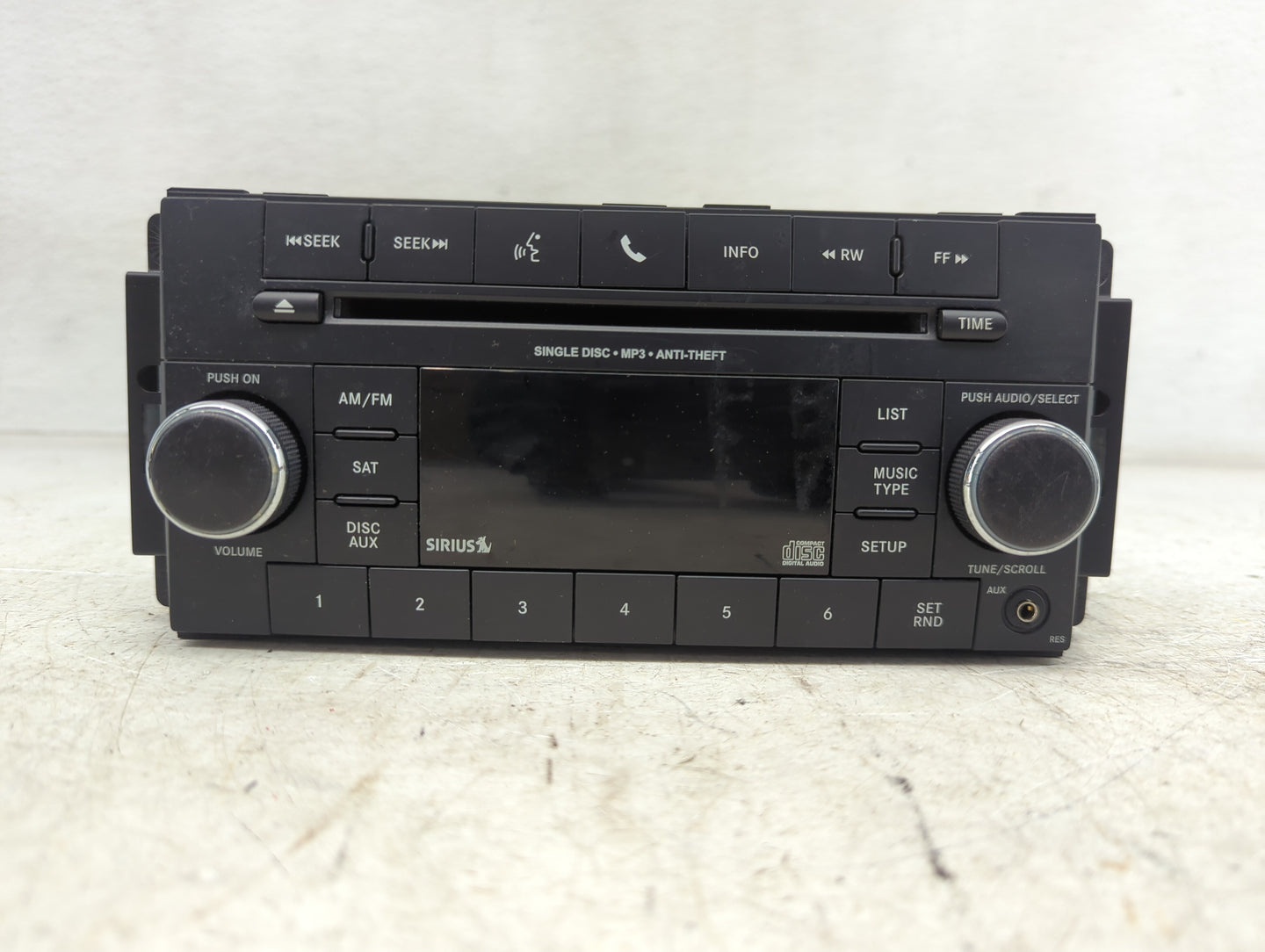 2012-2014 Jeep Wrangler Radio AM FM Cd Player Receiver Replacement P/N:P05091198AC SPNP05091198AC Fits Fits 2012 2013 2014 O