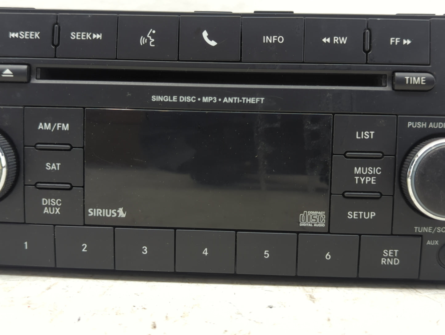 2012-2014 Jeep Wrangler Radio AM FM Cd Player Receiver Replacement P/N:P05091198AC SPNP05091198AC Fits Fits 2012 2013 2014 O