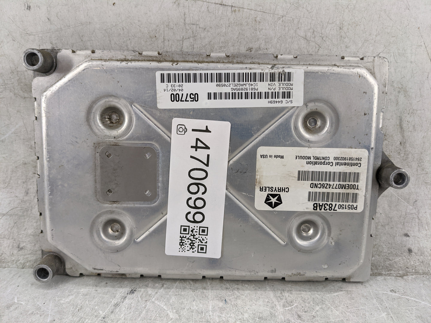 2014 Jeep Wrangler PCM Engine Control Computer ECU ECM PCU OEM P/N:P05150783AB T00EM0774Z6CND, P68192095AG, 2841581902300 Fi
