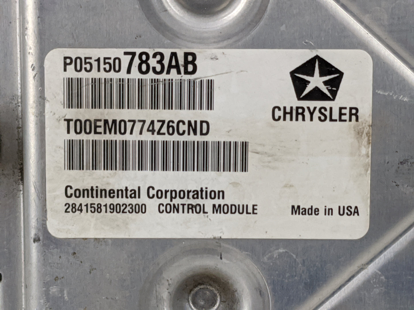 2014 Jeep Wrangler PCM Engine Control Computer ECU ECM PCU OEM P/N:P05150783AB T00EM0774Z6CND, P68192095AG, 2841581902300 Fi
