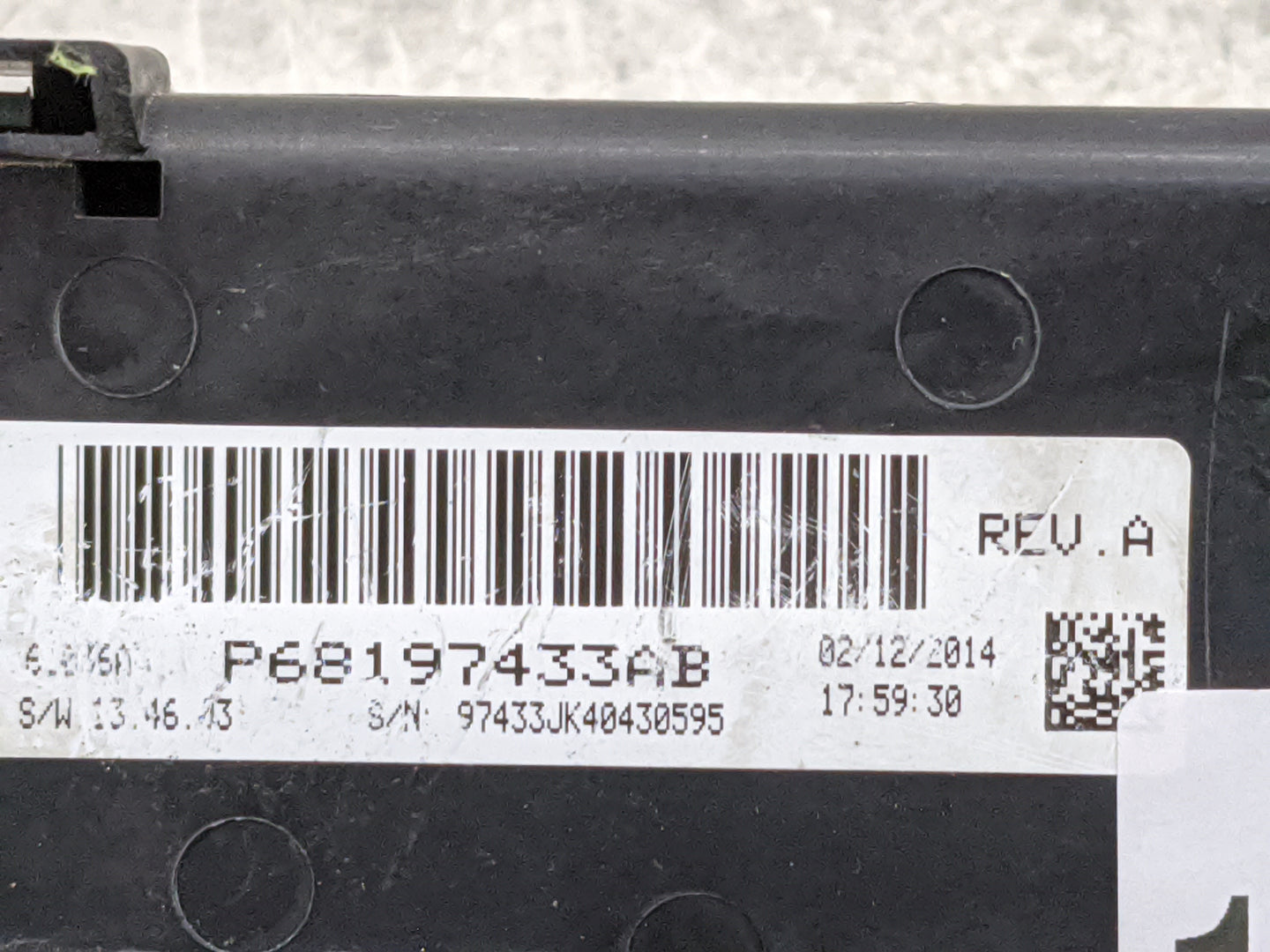 2014-2018 Jeep Wrangler Climate Control Module Temperature AC/Heater Replacement P/N:P68197433AB Fits OEM Used Auto Parts - 