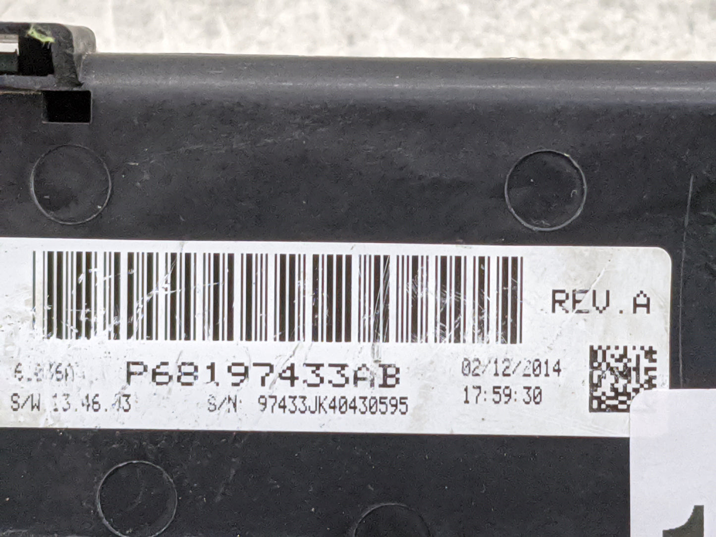 2014-2018 Jeep Wrangler Climate Control Module Temperature AC/Heater Replacement P/N:P68197433AB Fits OEM Used Auto Parts - 