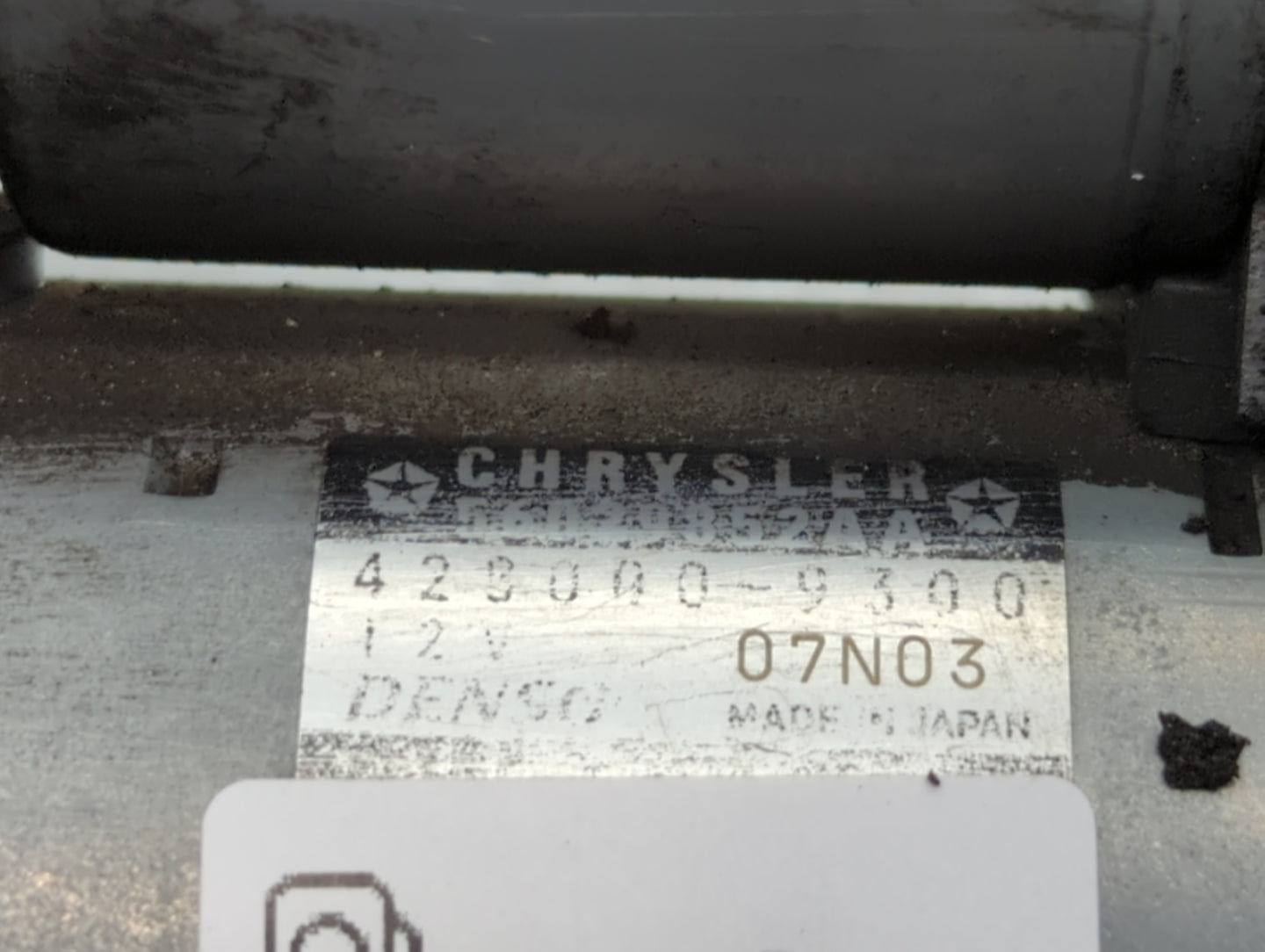 2012-2022 Jeep Wrangler Car Starter Motor Solenoid OEM P/N:56029852AA 428000-9300 Fits OEM Used Auto Parts - Oemusedautopart